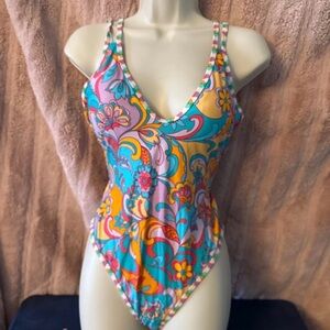 Cupshe Multicolor Floral One Piece Swimsuit